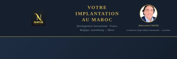 Natis Développement International — création site web cabinet conseil business France Maroc, implantation entreprise Casablanca